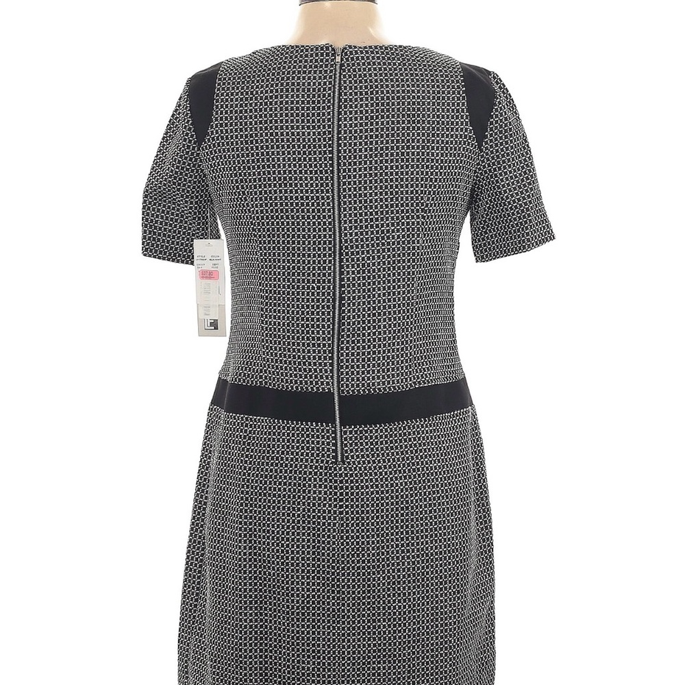 Black and White Patterned Dress